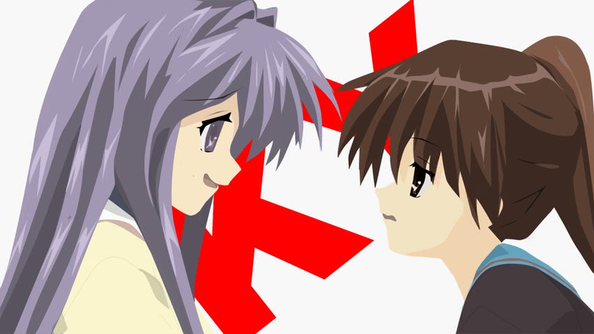 kyonko and fujibayashi kyou (suzumiya haruhi no yuuutsu and 1 more)