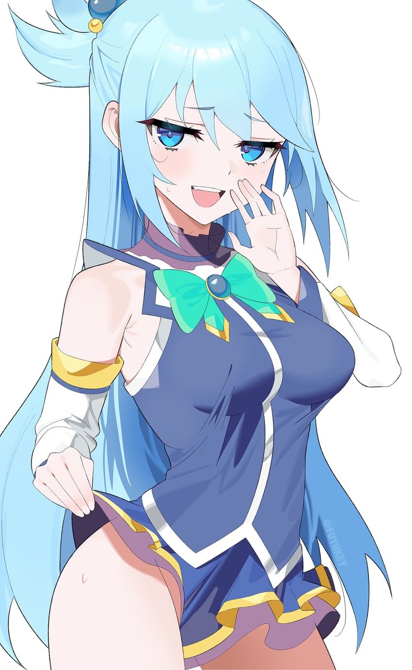 aqua (kono subarashii sekai ni shukufuku wo!) drawn by fuyukey