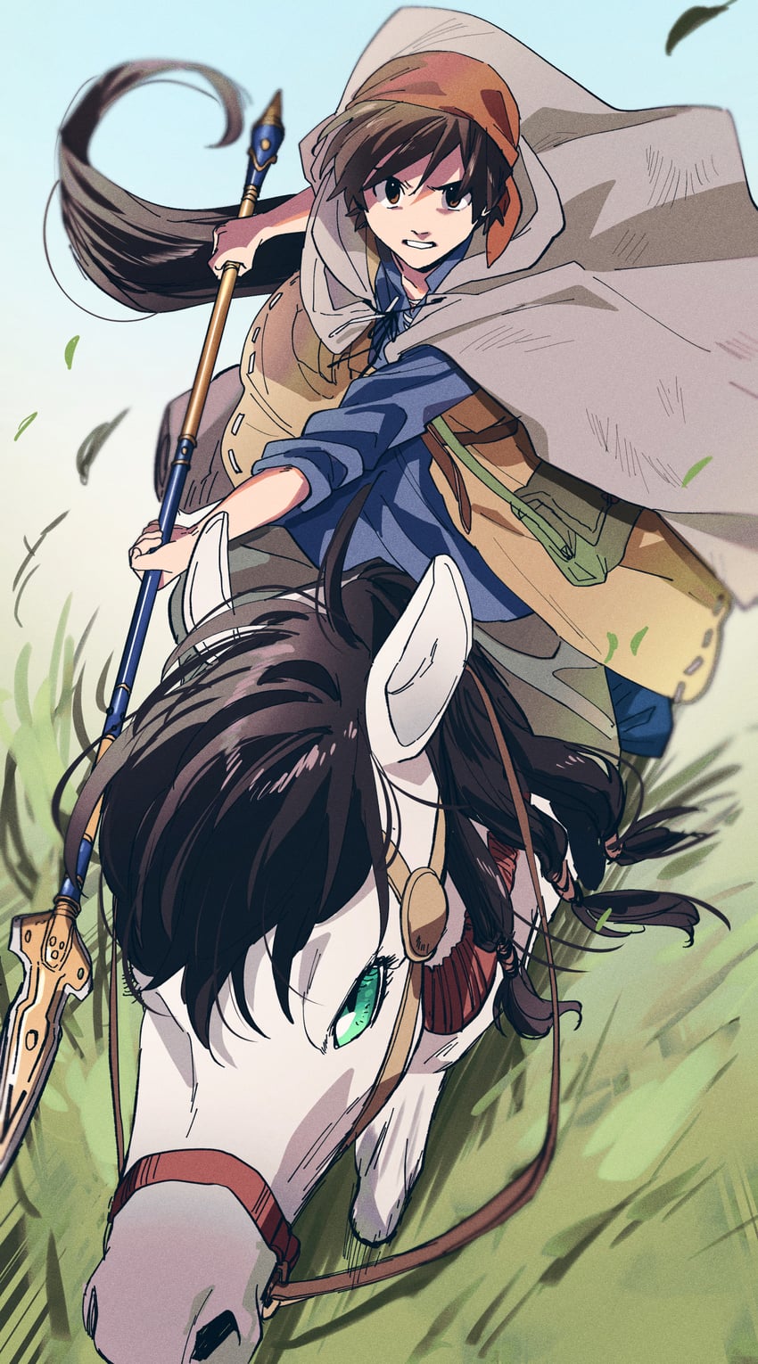 hero and medea (dragon quest and 1 more) drawn by souen_senri