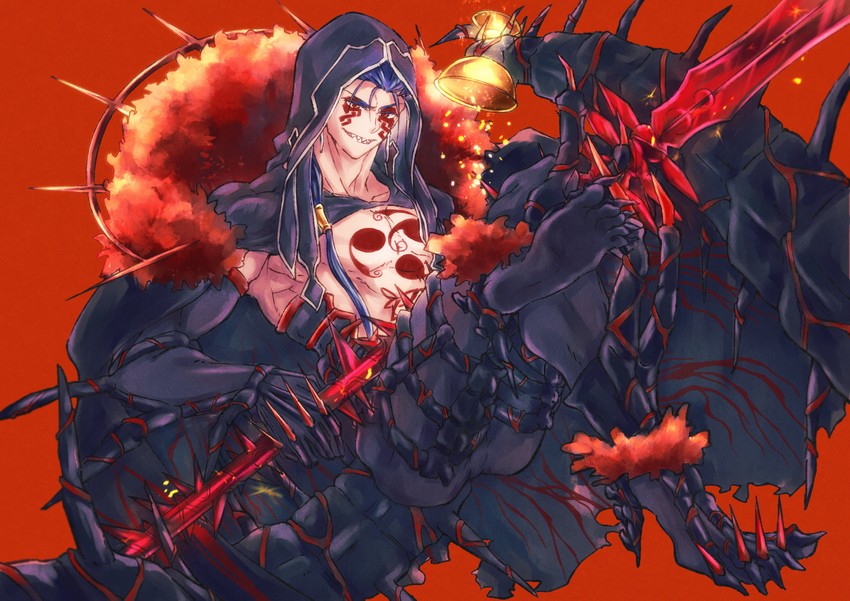 cu chulainn and cu chulainn alter (fate and 1 more) drawn by shiori_(coppe10119)