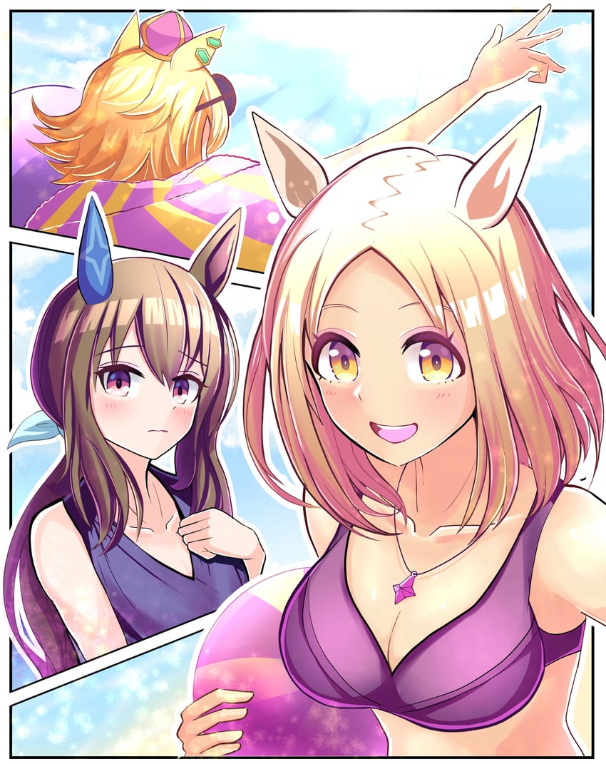 admire vega, t.m. opera o, and narita top road (umamusume) drawn by torinosukei