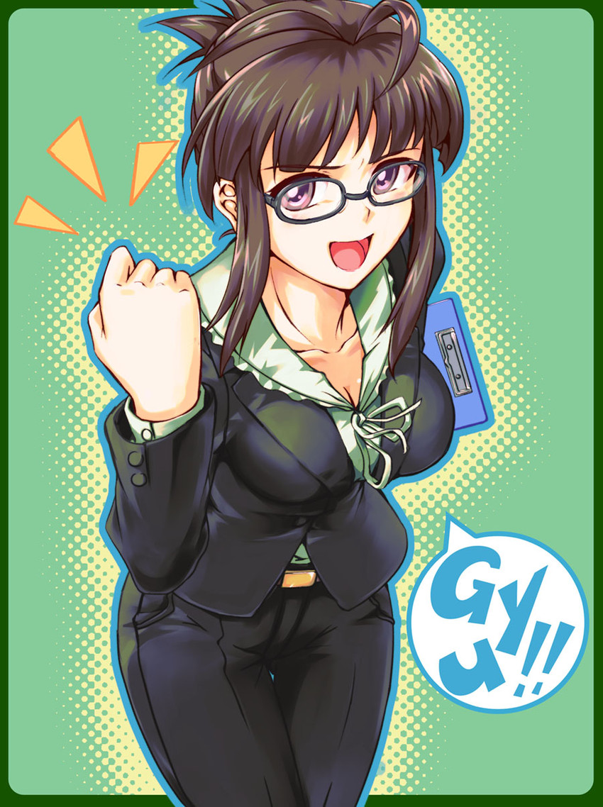 akizuki ritsuko (idolmaster and 1 more) drawn by gauu!?