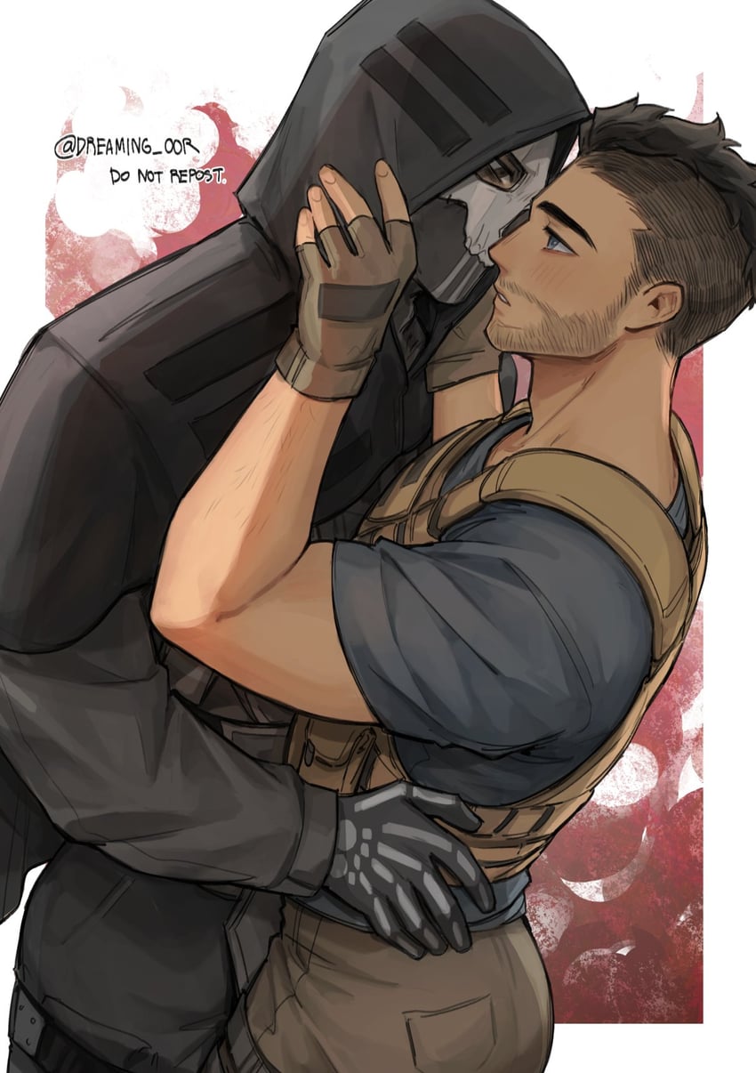 ghost and soap (call of duty and 1 more) drawn by dreaming_oor