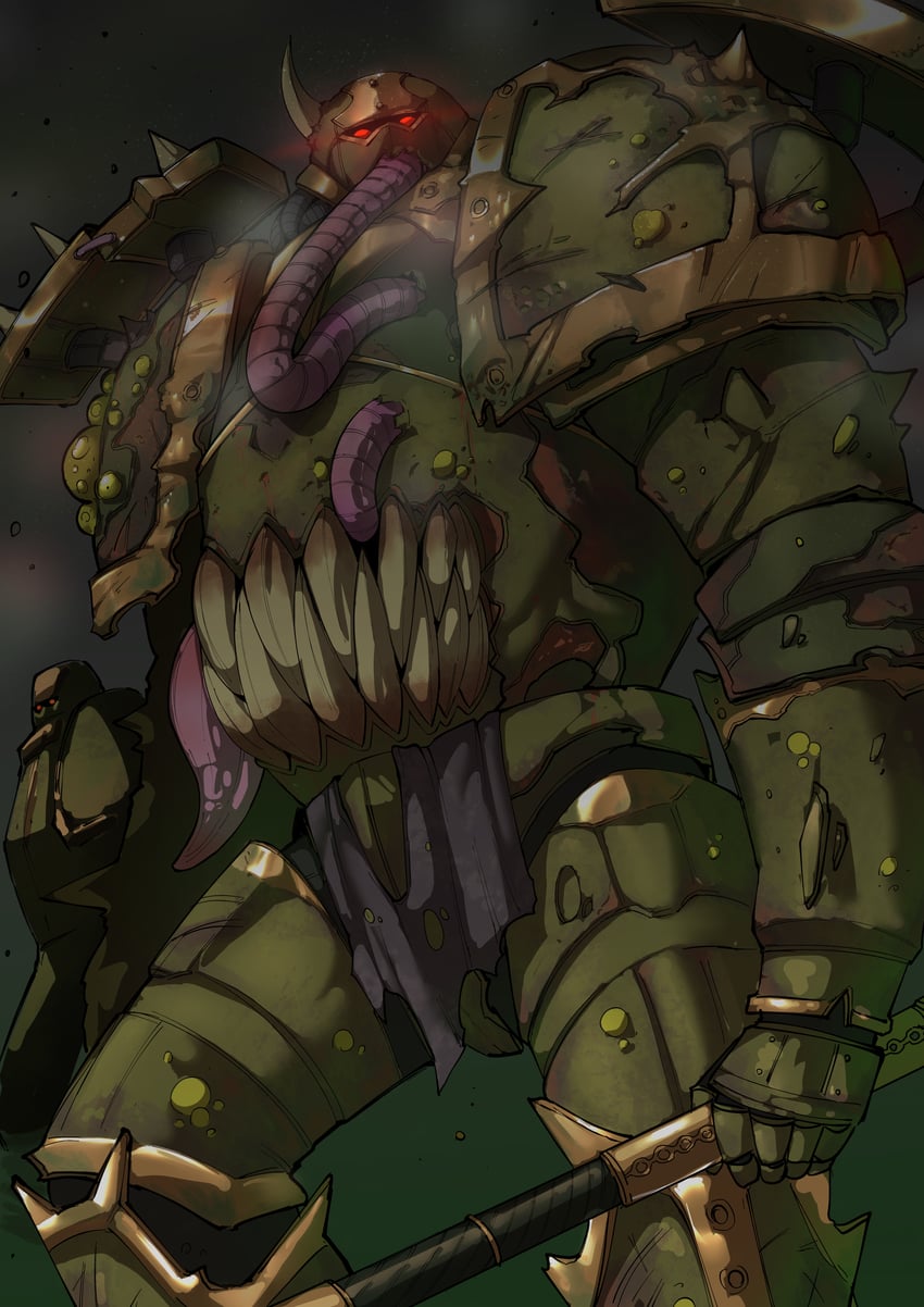 adeptus astartes and chaos space marine (warhammer 40k) drawn by swordsealocust