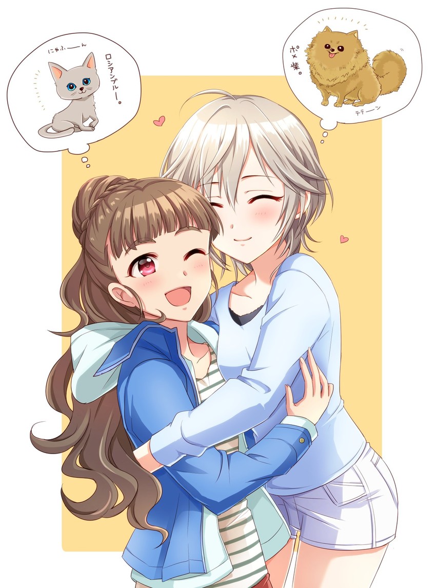 anastasia and kamiya nao (idolmaster and 2 more) drawn by popon_ta