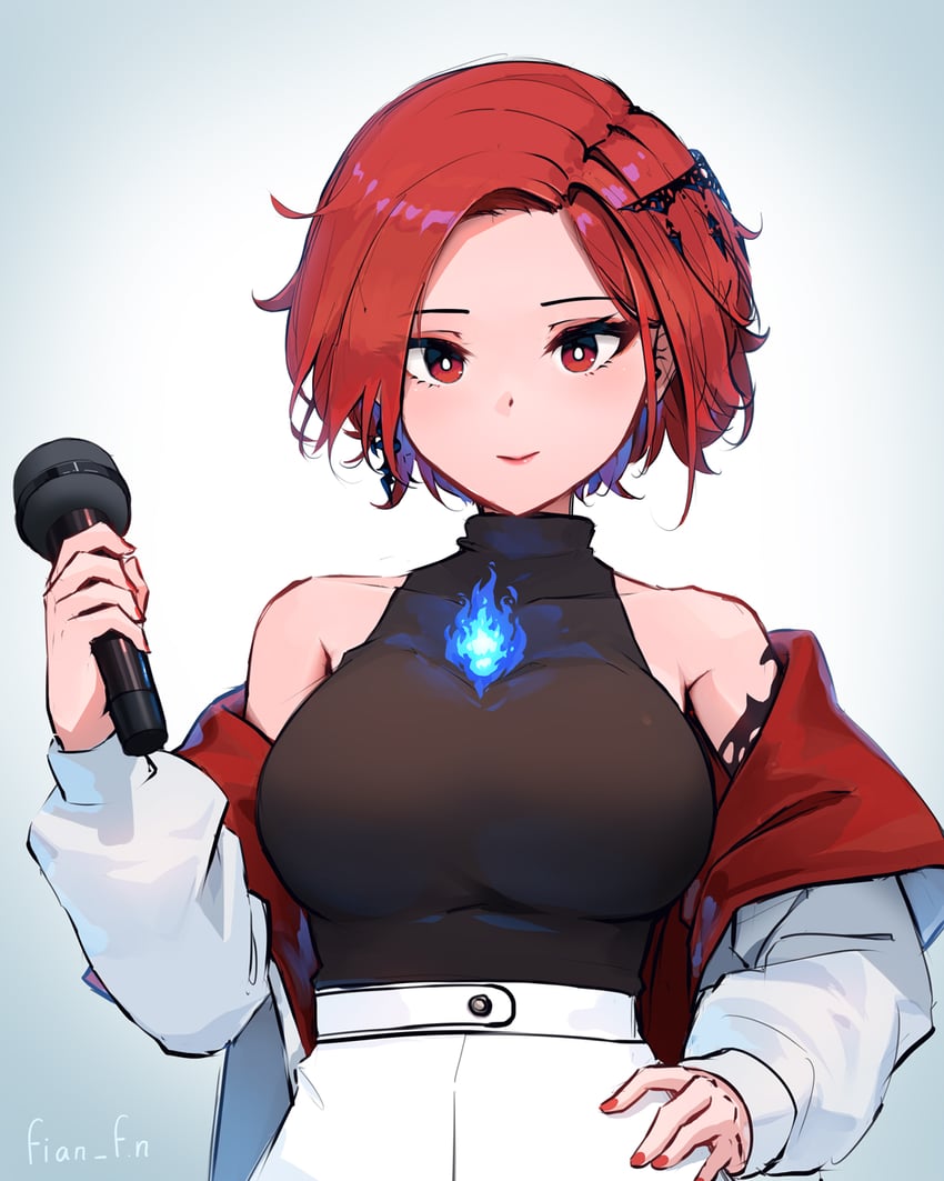 elizabeth rose bloodflame (hololive and 1 more) drawn by fian_f.n