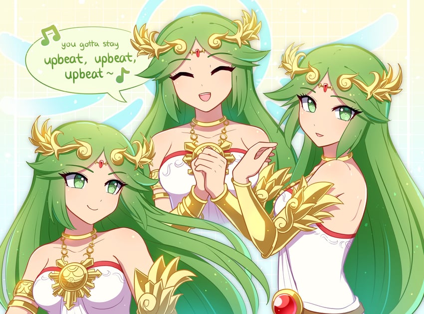 palutena (kid icarus and 1 more) drawn by enni