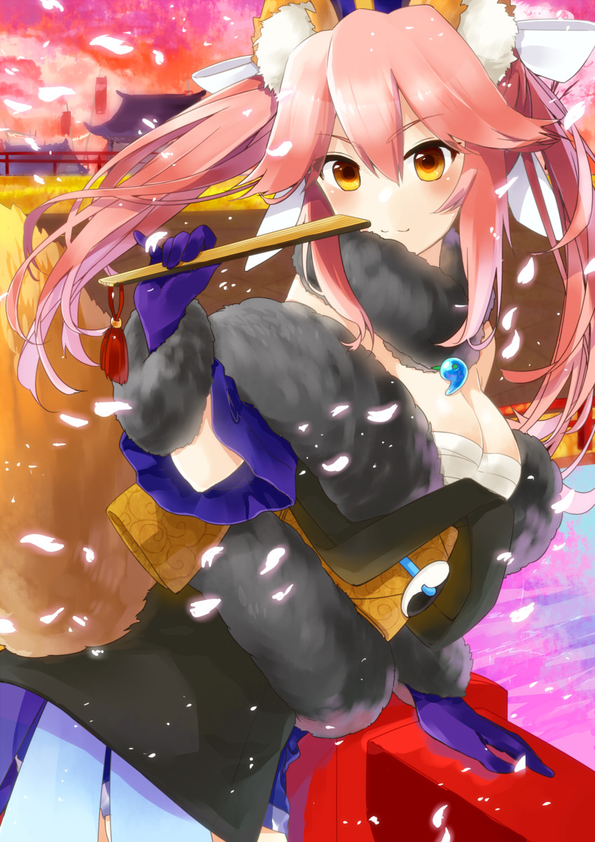 tamamo and tamamo no mae (fate and 2 more) drawn by shioya_thor