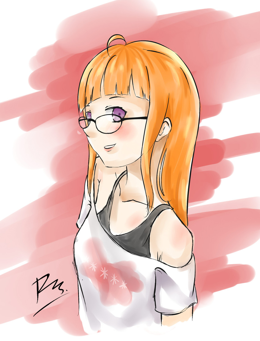 sakura futaba (persona and 1 more) drawn by rizasu