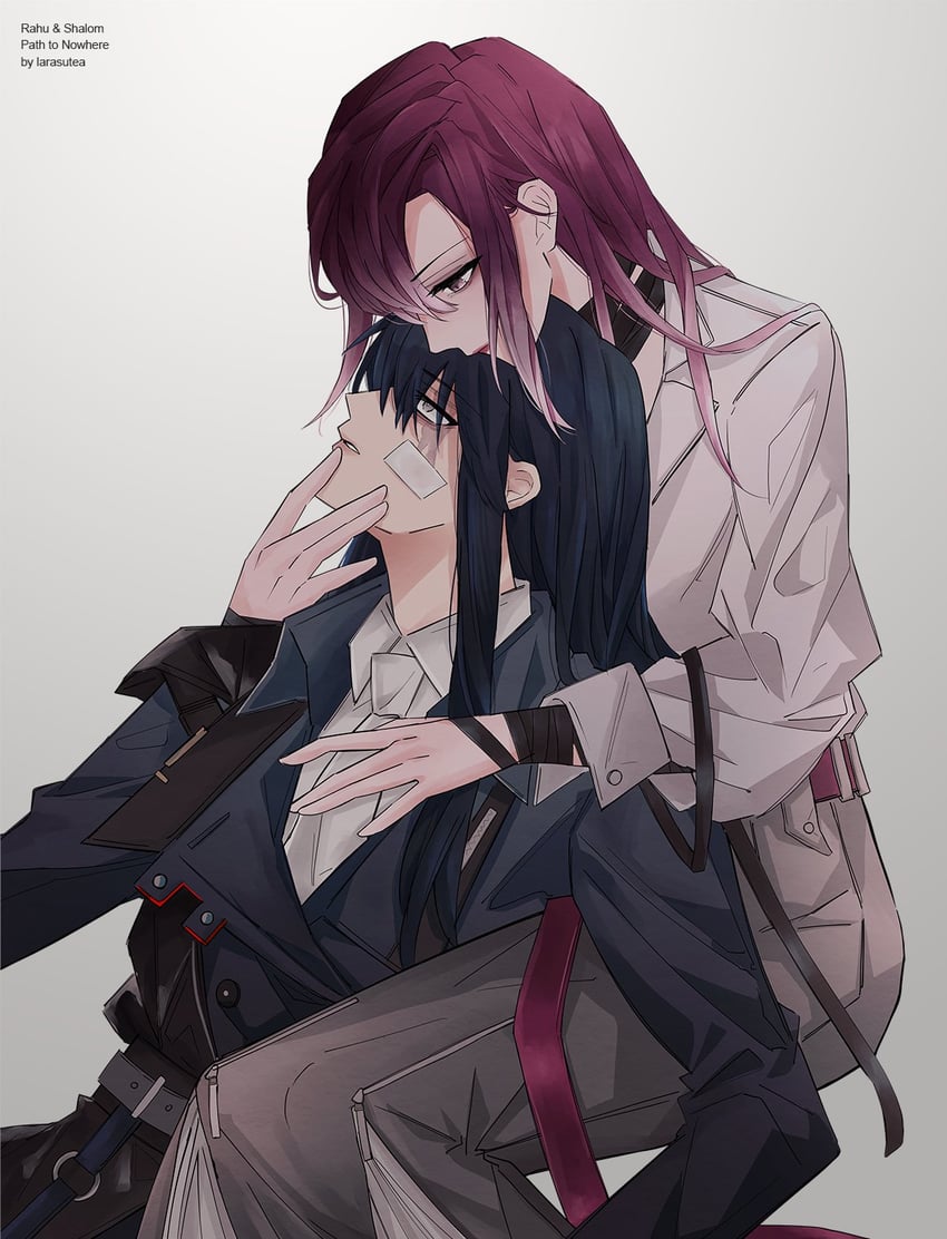 shalom and rahu (path to nowhere) drawn by bullcatto_(larasutea)