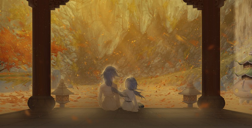fu hua and cheng lixue (honkai and 1 more) drawn by rafaelaaa