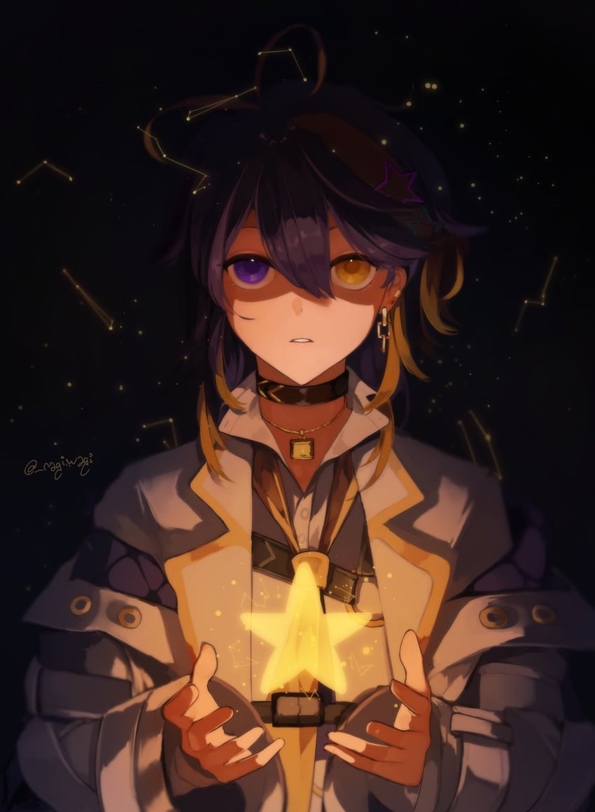 aster arcadia (nijisanji and 1 more) drawn by nagi_(nagiwagi)