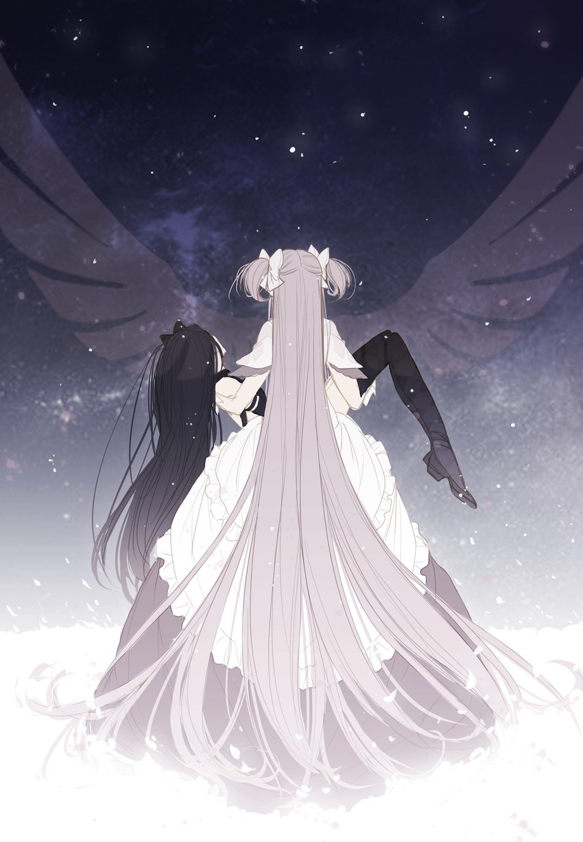 akemi homura, kaname madoka, ultimate madoka, and akuma homura (mahou shoujo madoka magica and 1 more) drawn by misteor