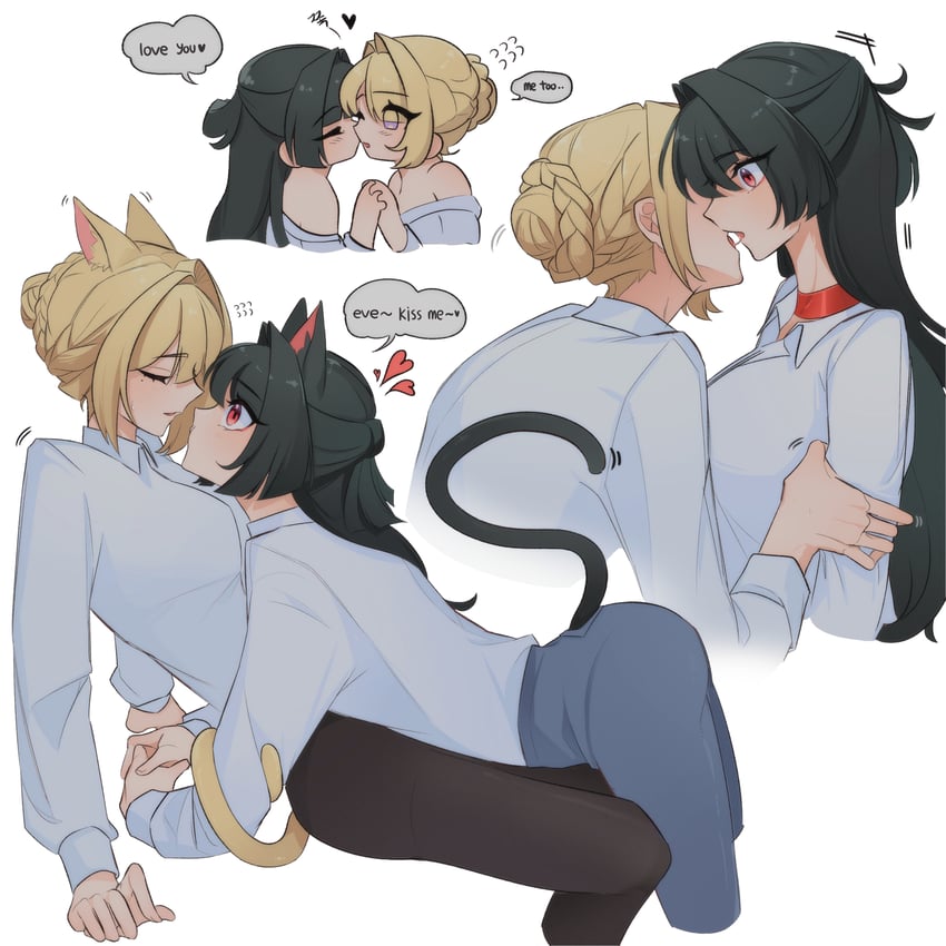 evelyn chevalier and astra yao (zenless zone zero) drawn by mizmizu27