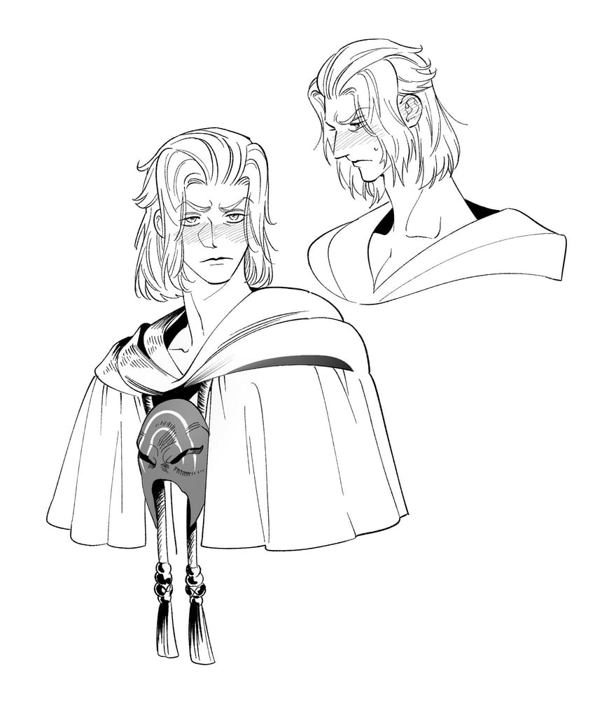 emet-selch (final fantasy and 1 more) drawn by 5altybitter5