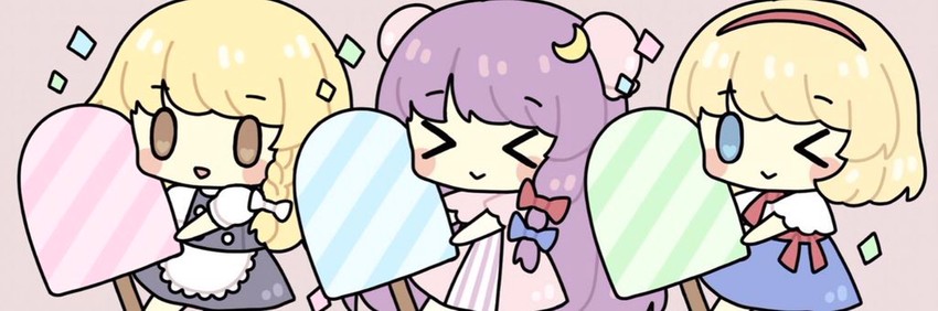 kirisame marisa, alice margatroid, and patchouli knowledge (touhou) drawn by kagome_f