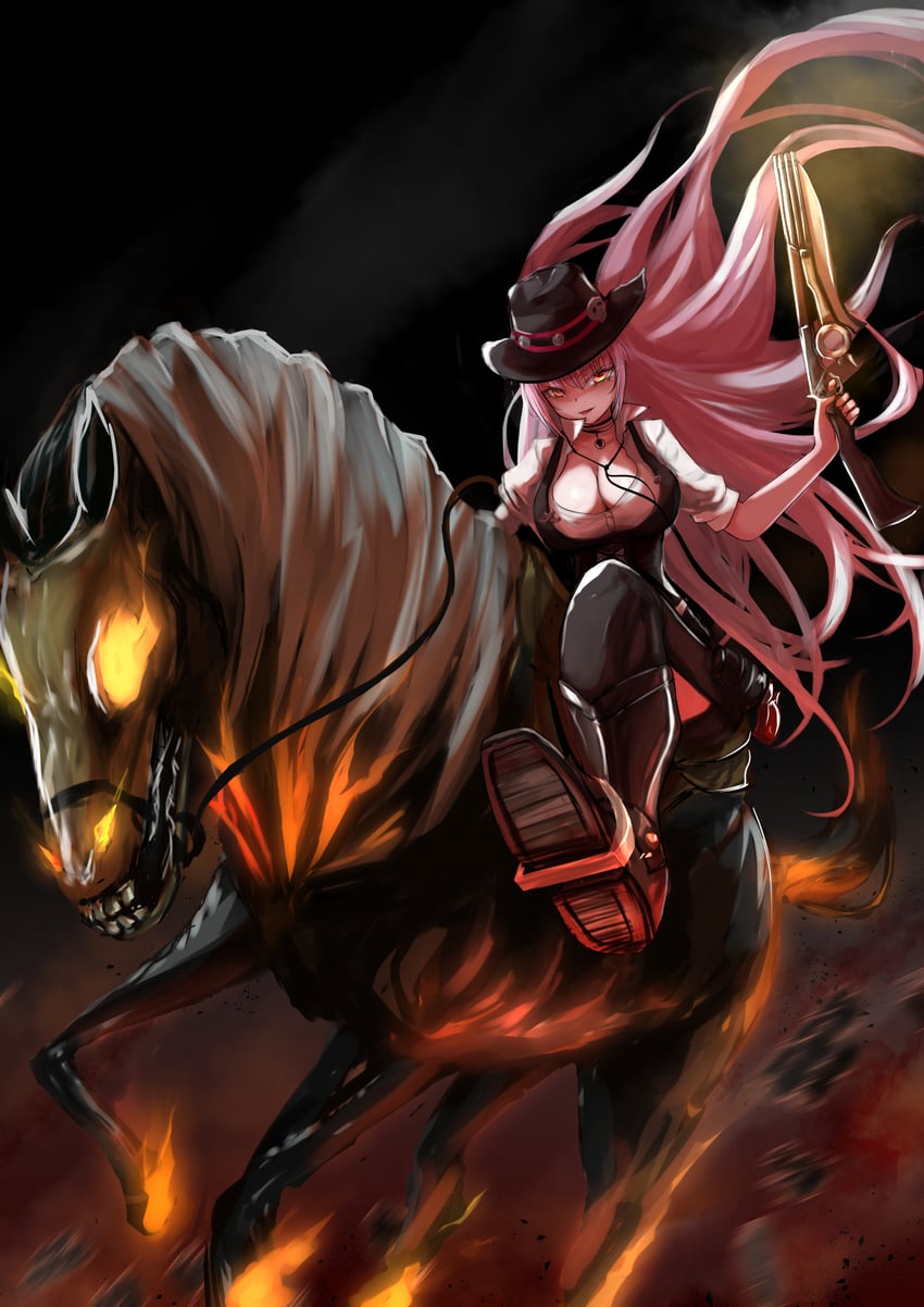 mori calliope (hololive and 1 more) drawn by moral-steel