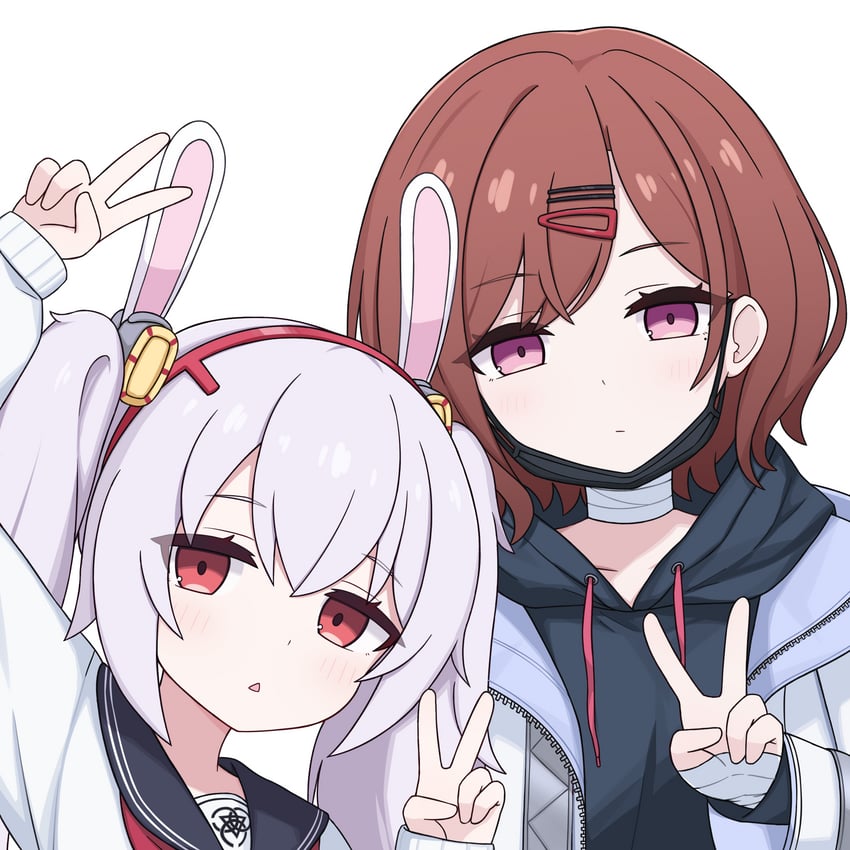 higuchi madoka, laffey, natsu, misaki, naganawa maria, and 1 more (blue archive and 3 more) drawn by zddma20