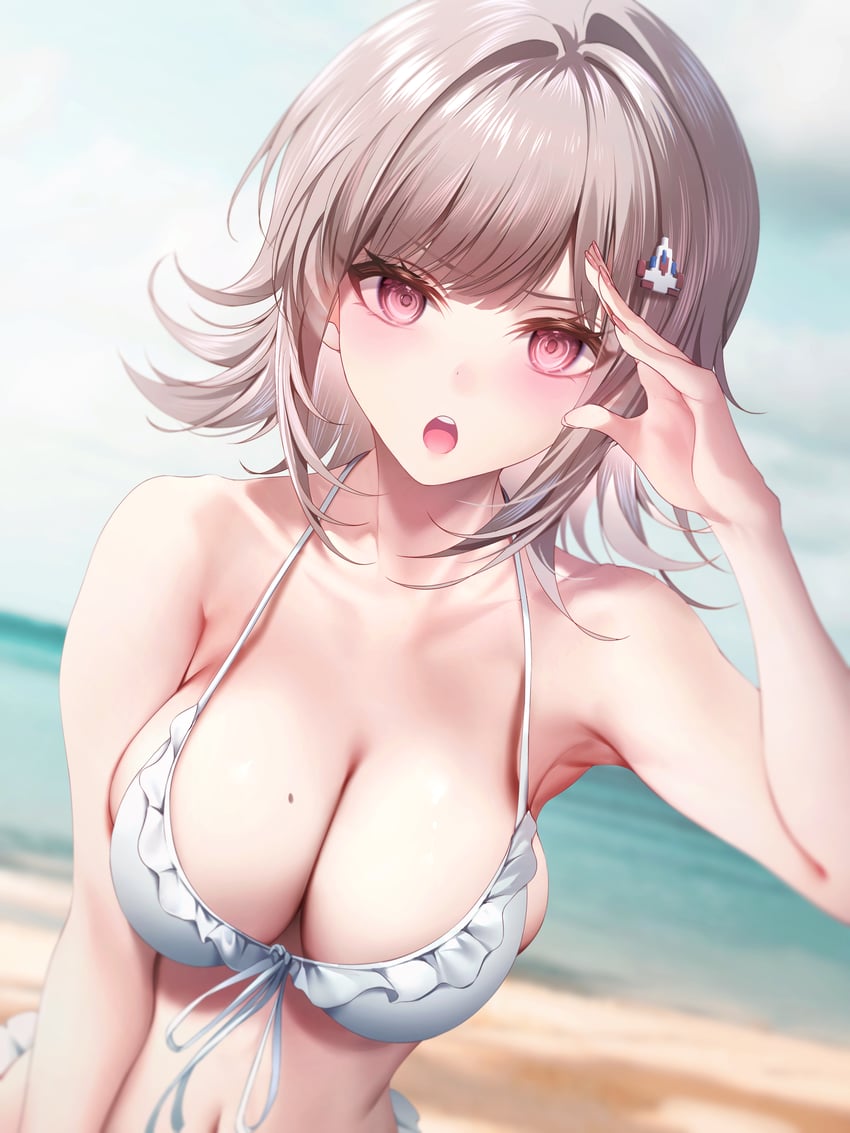 nanami chiaki (danganronpa and 1 more) drawn by junpaku_karen