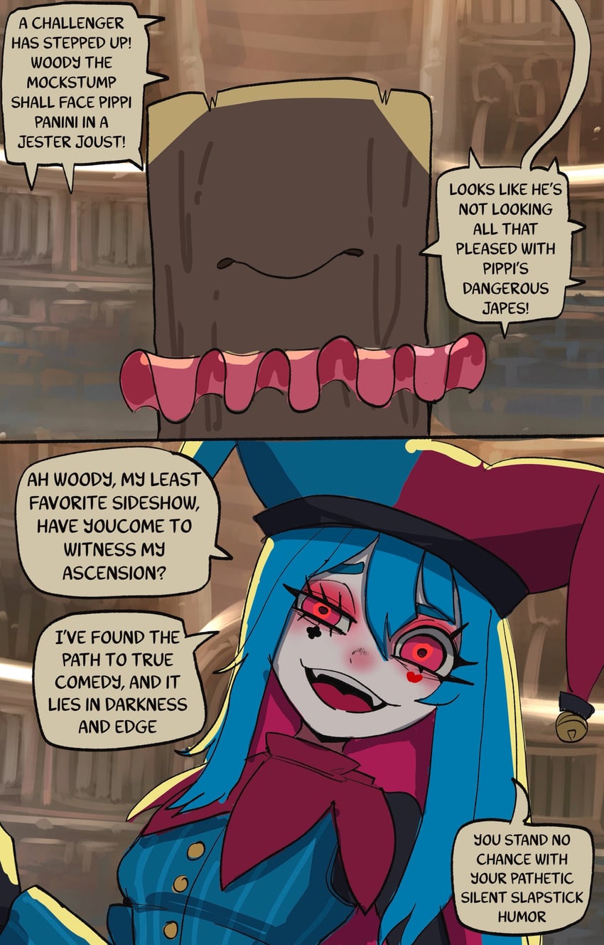 pippi panini and woody the mockstump (original) drawn by basedbinkie