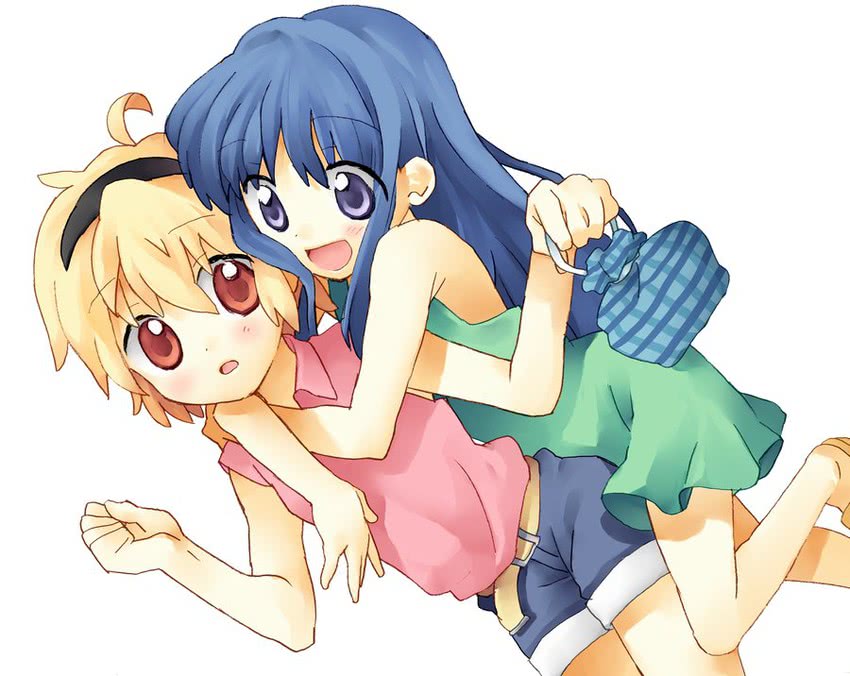 furude rika and houjou satoko (higurashi no naku koro ni) drawn by mozu_(modagoro)
