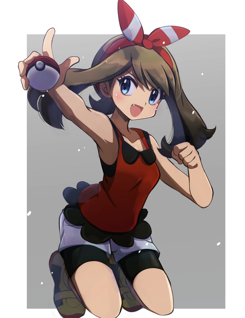 may (pokemon and 1 more) drawn by ayateaori