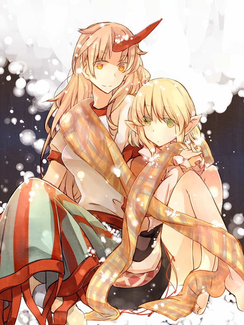mizuhashi parsee and hoshiguma yuugi (touhou) drawn by atoki