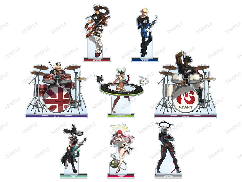 ramlethal valentine, jack-o' valentine, sol badguy, ky kiske, i-no, and 5 more (guilty gear and 2 more) drawn by hidehiko_sakamura