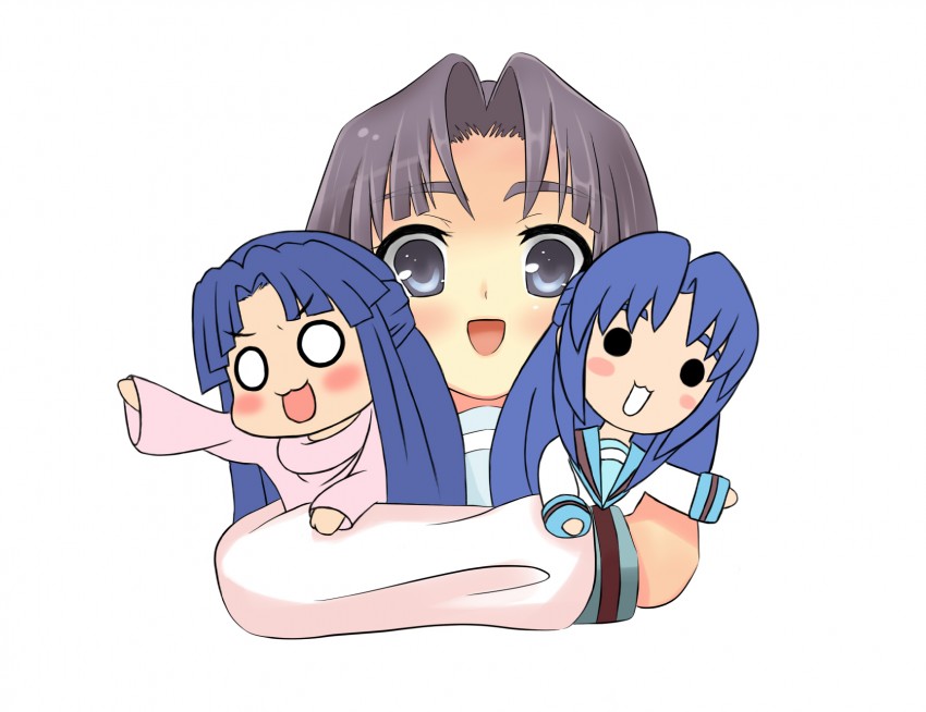 asakura ryoko, achakura, and ashakura (suzumiya haruhi no yuuutsu and 1 more) drawn by sora_(ieyui)
