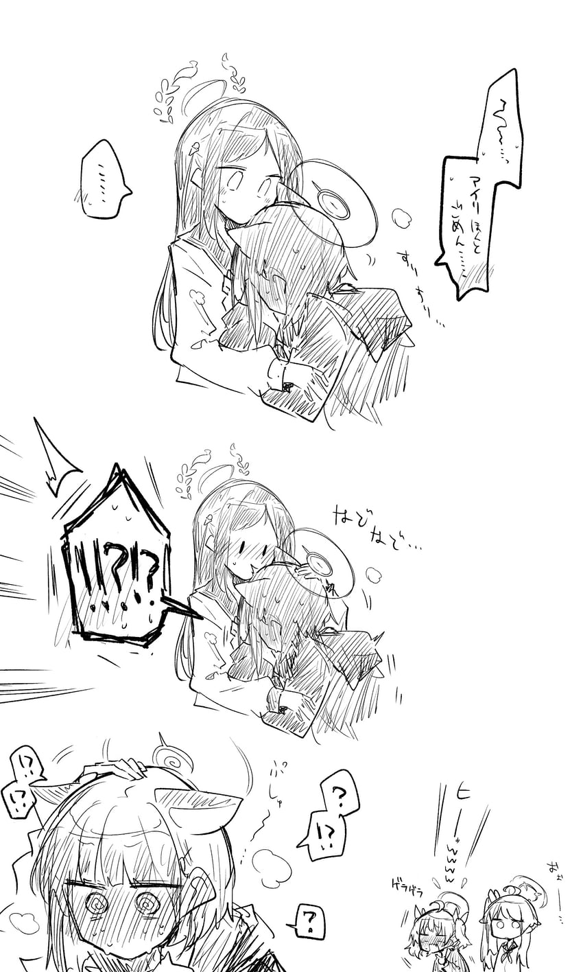 kazusa, natsu, yoshimi, and airi (blue archive) drawn by ki_no_nekko