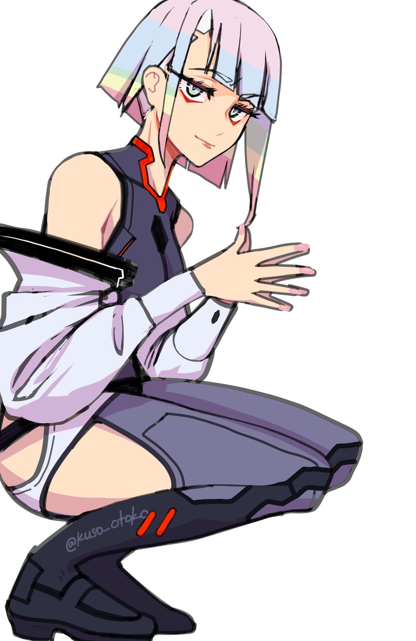 lucy (cyberpunk and 1 more) drawn by kuso_otoko