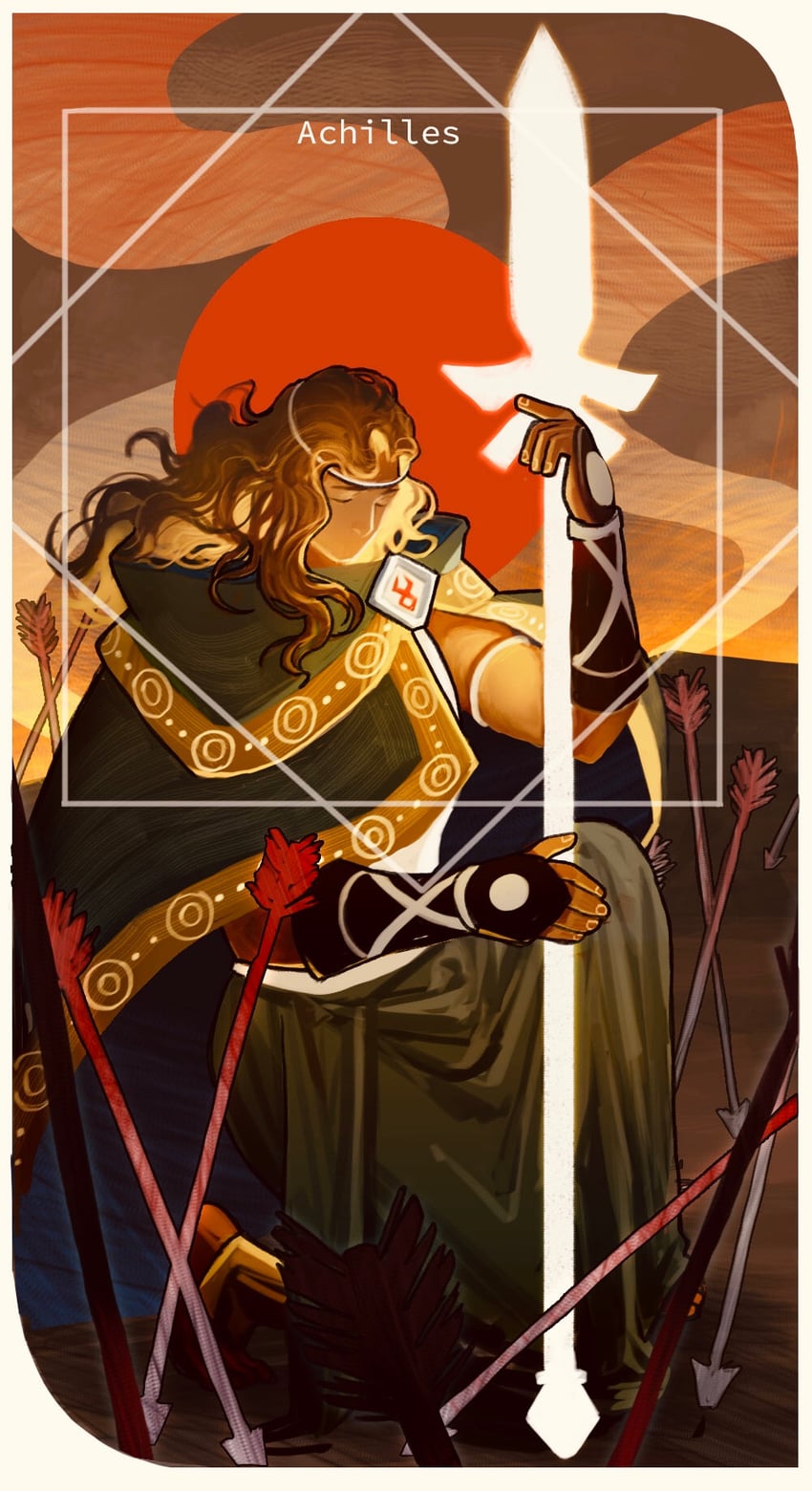 achilles (hades and 1 more) drawn by tworain_w