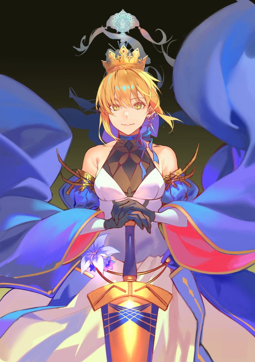 artoria pendragon and saber (fate and 1 more) drawn by hiro_(hirohiro_gorira)