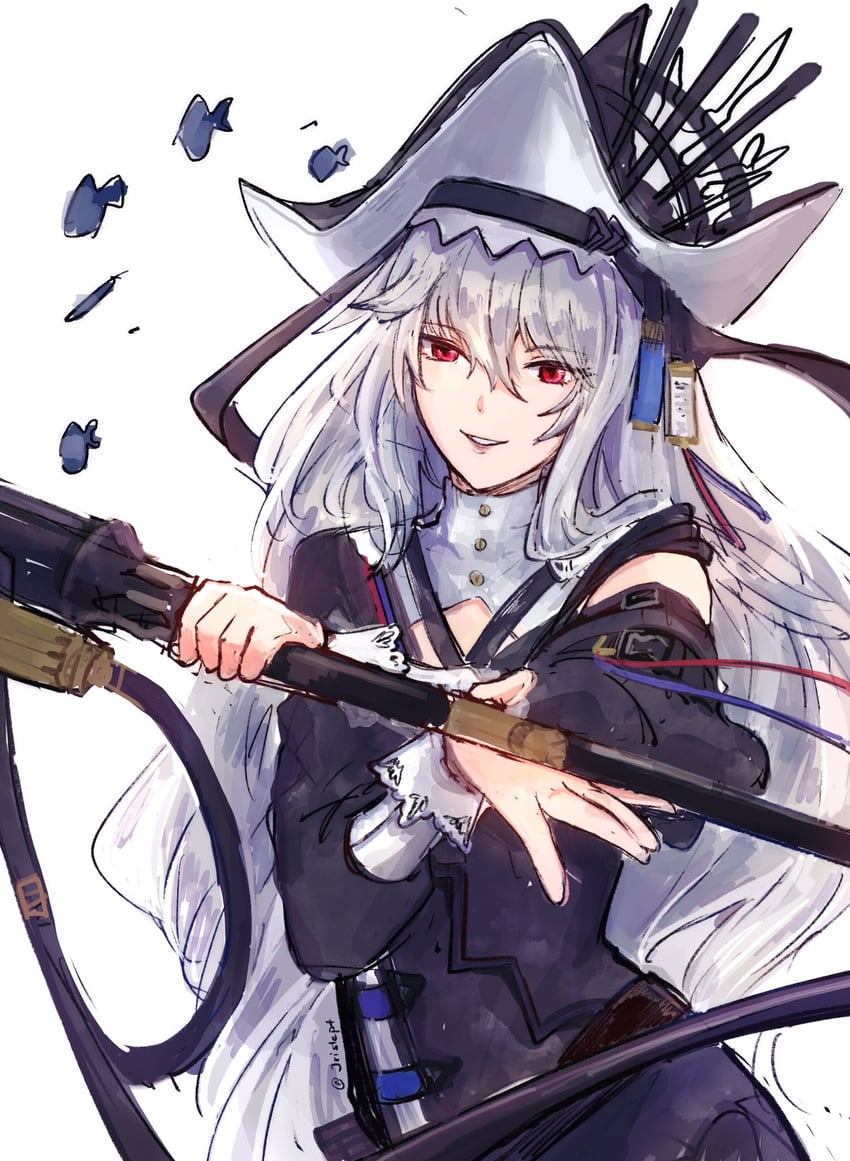specter and specter the unchained (arknights) drawn by j_(jrislept)