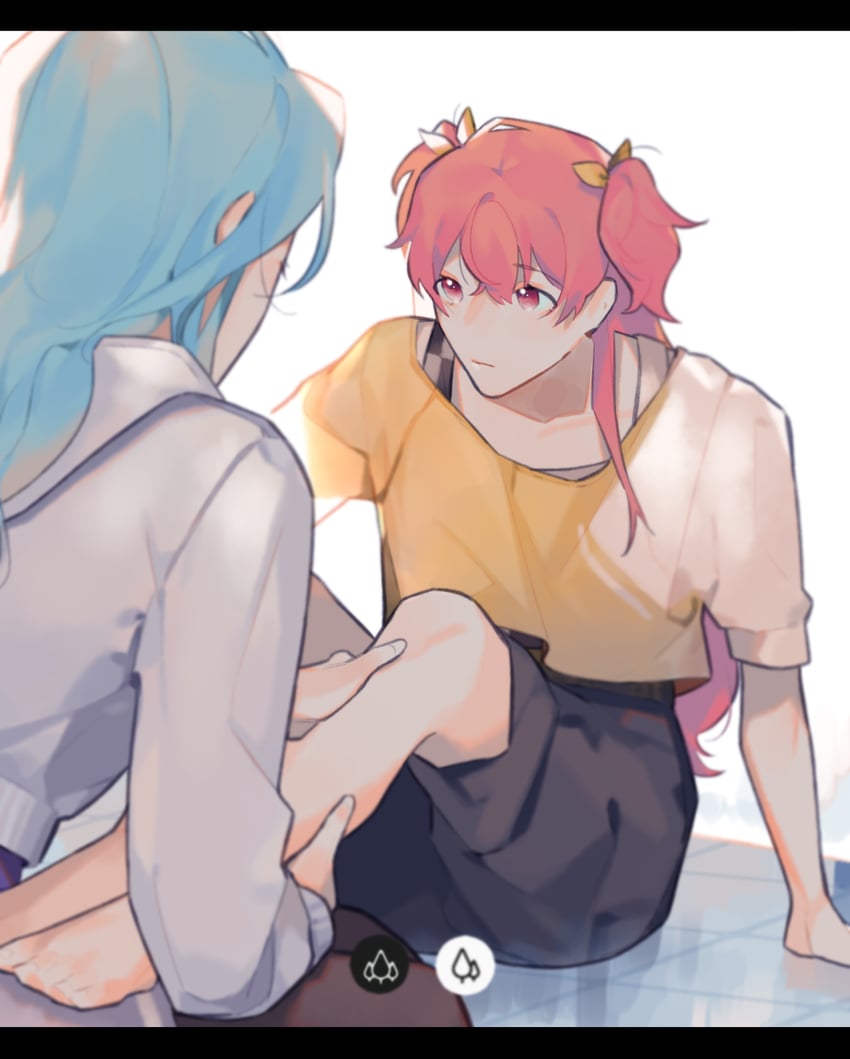 momoi airi and hinomori shizuku (project sekai) drawn by pipi_(m1x_mix)