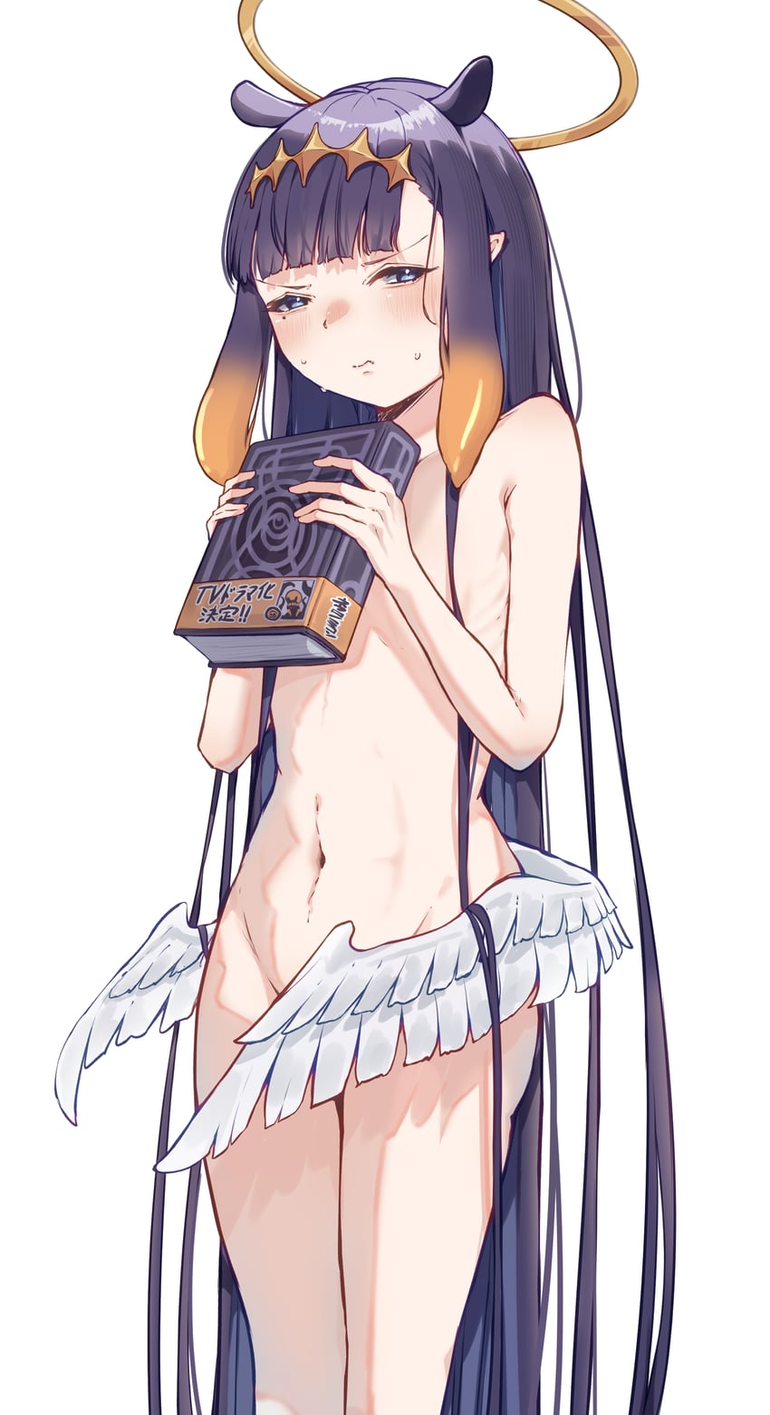 ninomae ina'nis and ao-chan (hololive and 1 more) drawn by ayamenma
