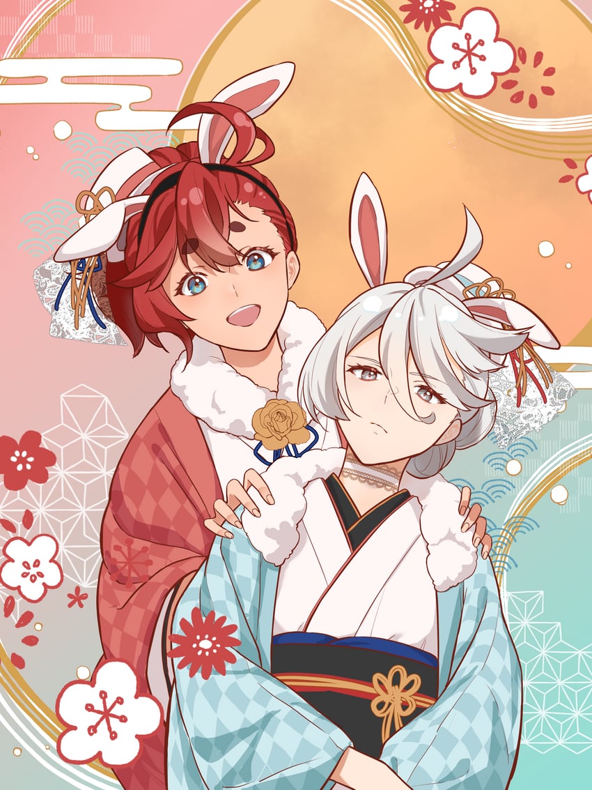 suletta mercury and miorine rembran (gundam and 1 more) drawn by takahasu_kaoru
