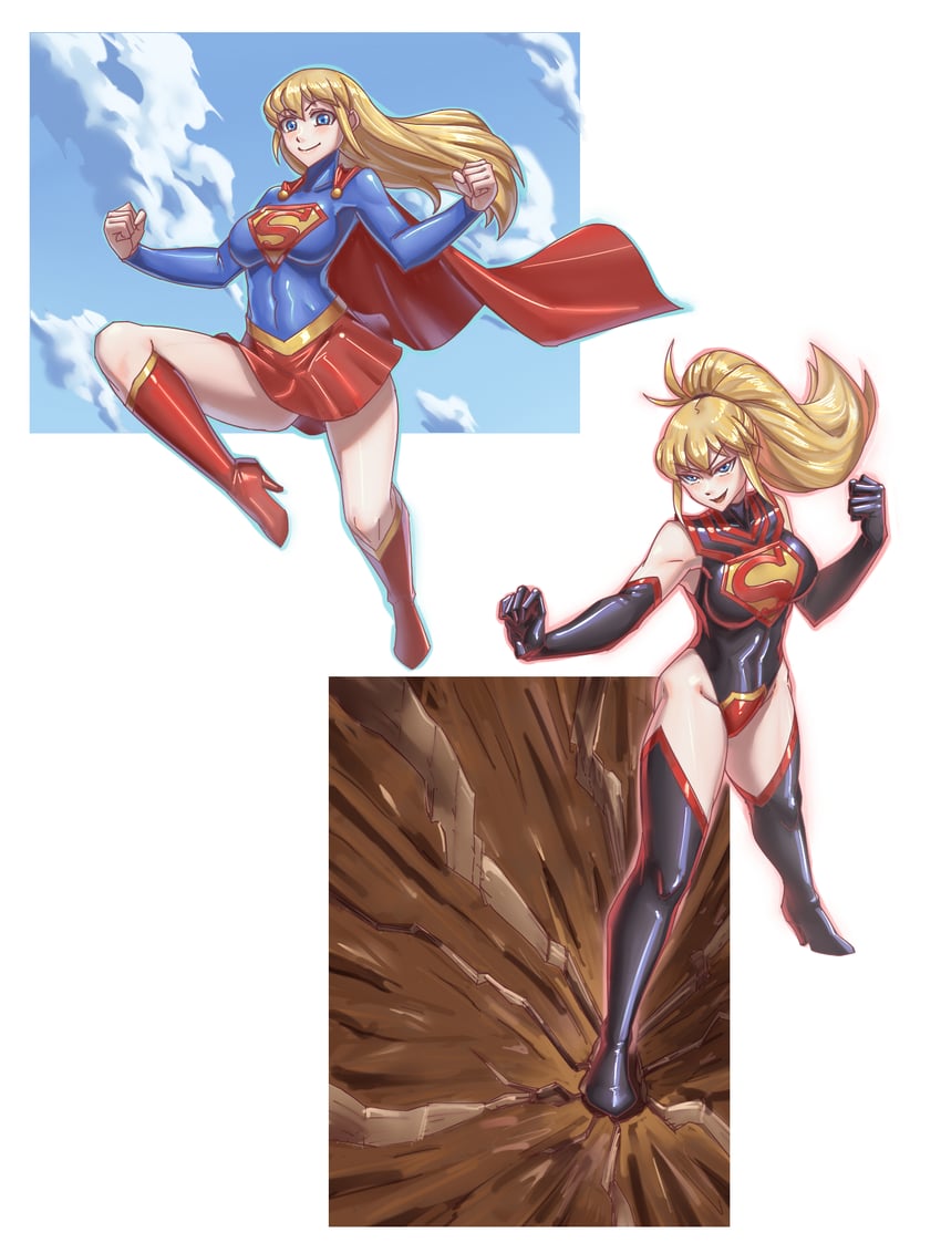 supergirl (dc comics and 1 more) drawn by leebigtree
