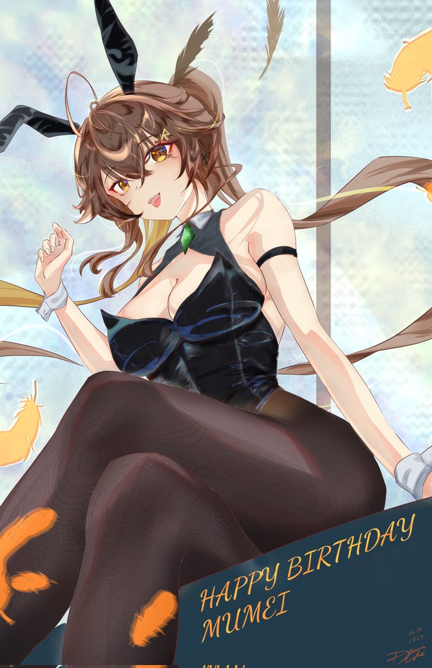 nanashi mumei (hololive and 1 more) drawn by ducveagle