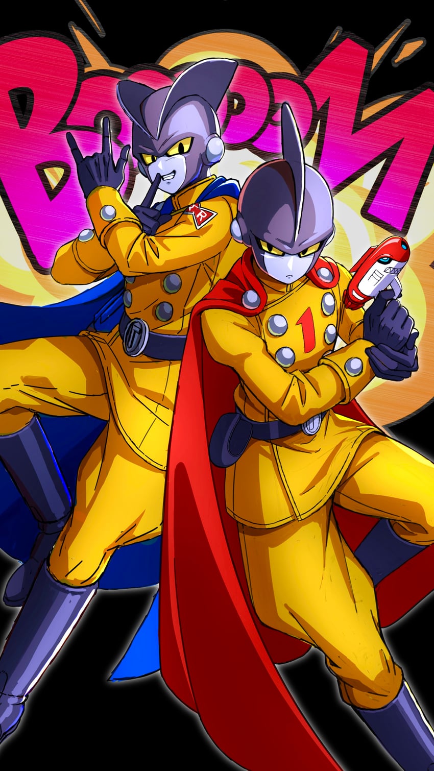 gamma 2 and gamma 1 (dragon ball and 2 more) drawn by mine1225