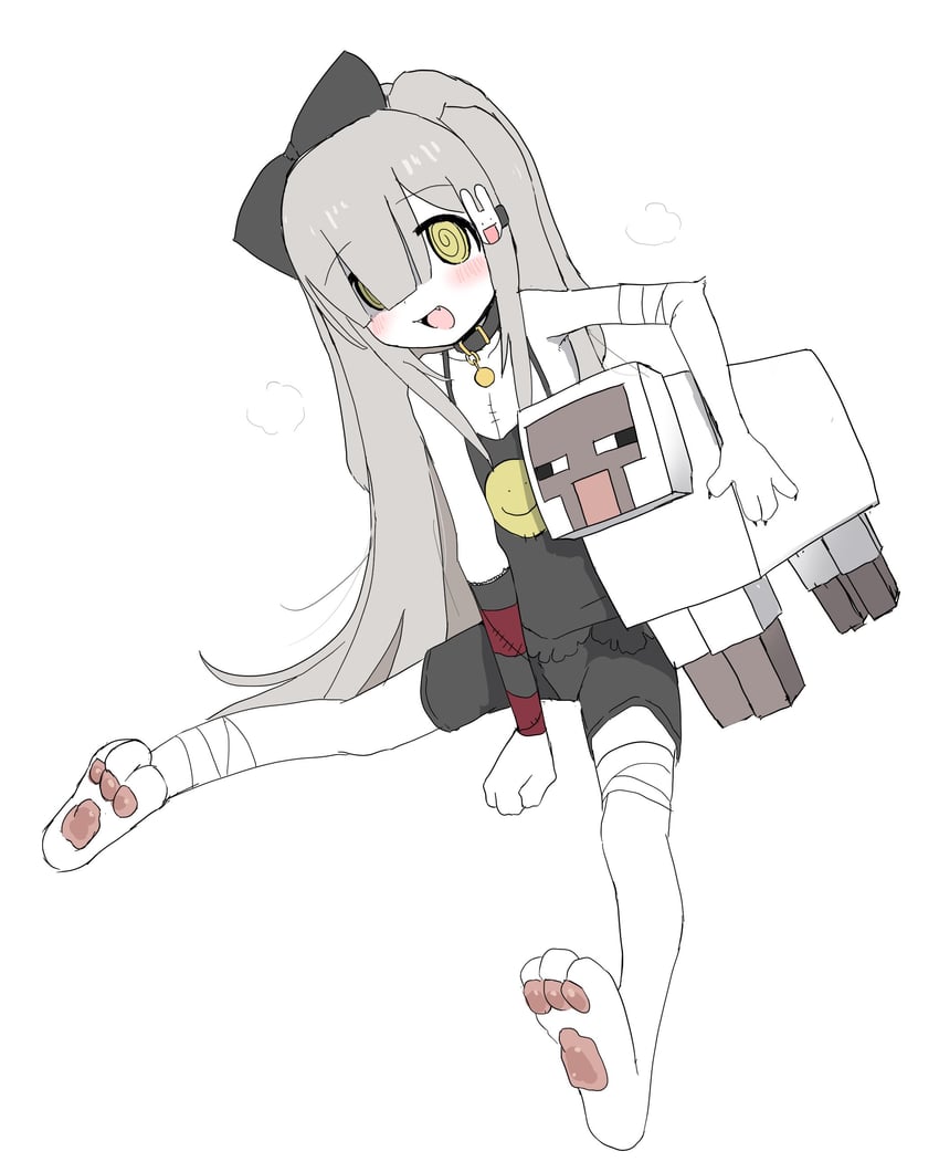 oyasu miyo and sheep (indie virtual youtuber and 1 more) drawn by vreparty