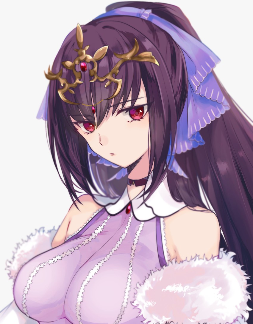 scathach and scathach skadi (fate and 1 more) drawn by akym