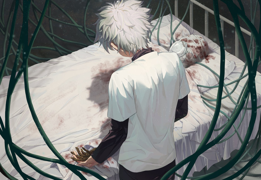 killua zoldyck and gon freecss (hunter x hunter) drawn by 540cat