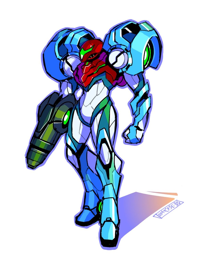 samus aran (metroid and 1 more) drawn by tomycase