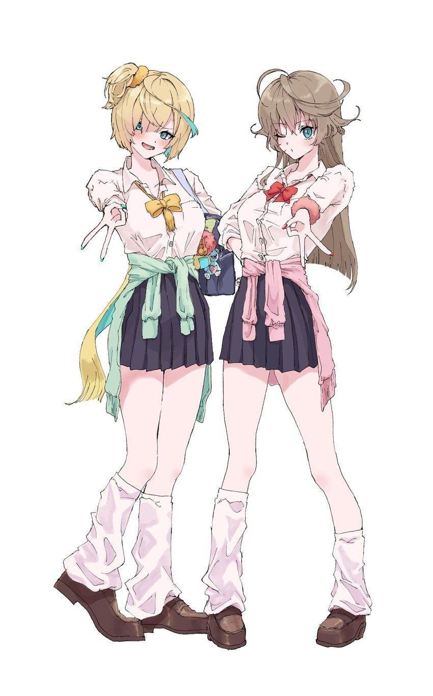 inaba gou and honebami toushirou (tenka hyakken) drawn by iiruka495