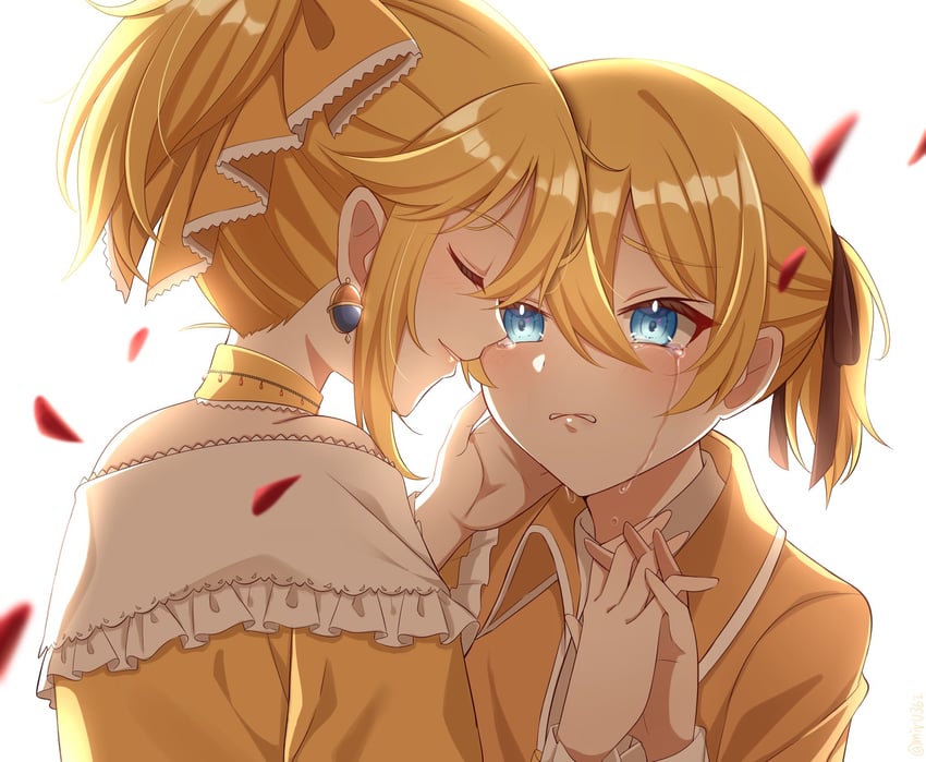 kagamine rin, kagamine len, riliane lucifen d'autriche, and allen avadonia (vocaloid and 3 more) drawn by mirumiru_(miru36i)