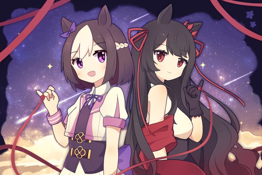 special week and biwa heidi (original and 1 more) drawn by yinchuan