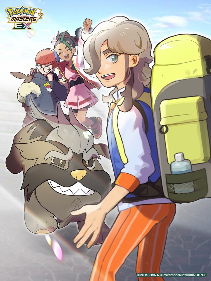 nemona, arven, penny, and mabosstiff (pokemon and 2 more) drawn by mizutani_megumi