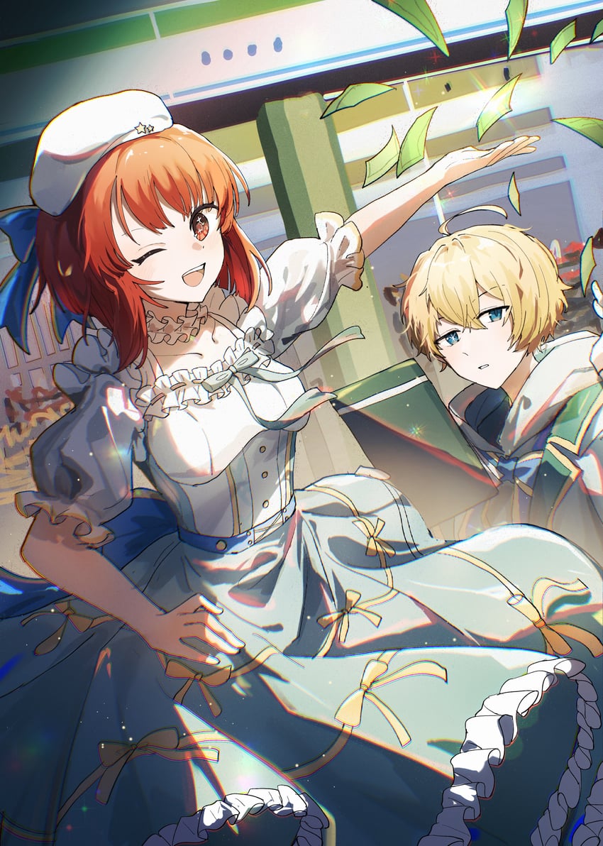 arima kana and hoshino aquamarine (oshi no ko) drawn by akirarec