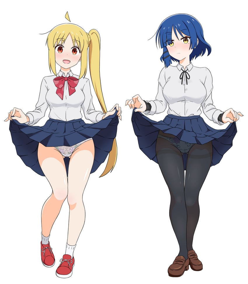 ijichi nijika and yamada ryo (bocchi the rock!) drawn by usazirou539